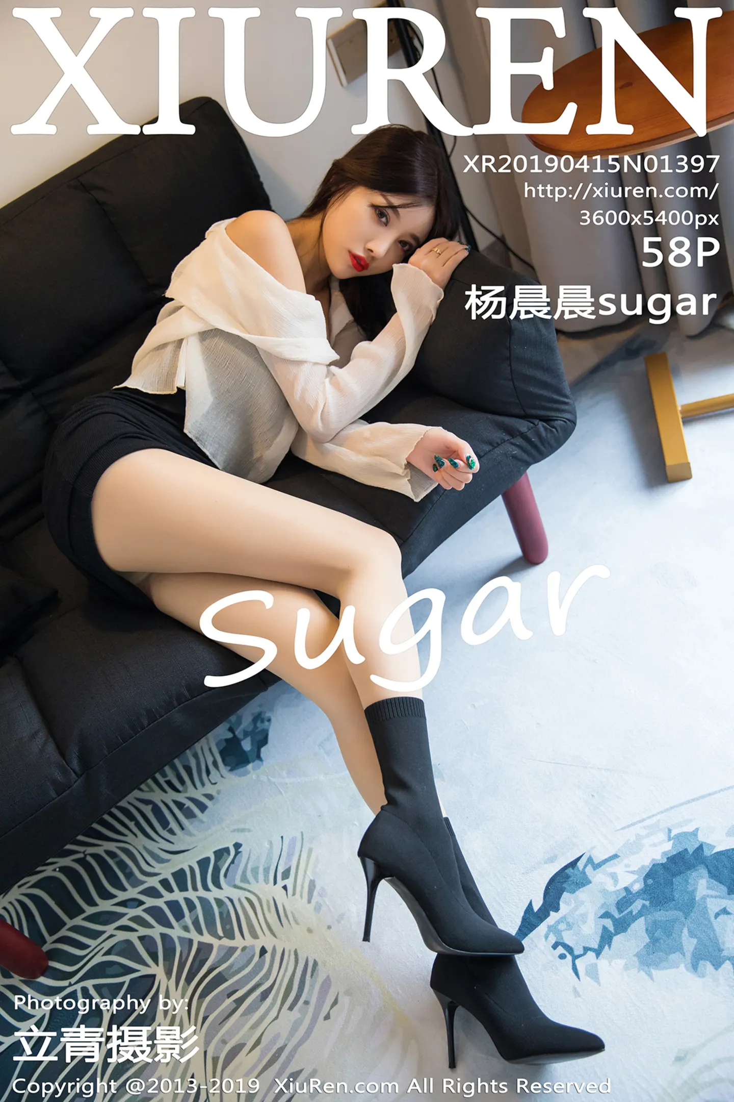 [XiuRen秀人网]No.1397_女神杨晨晨sugar私房薄纱配黑色内衣秀完美身材诱惑写真58P-秀人网 - XiuRen.Space